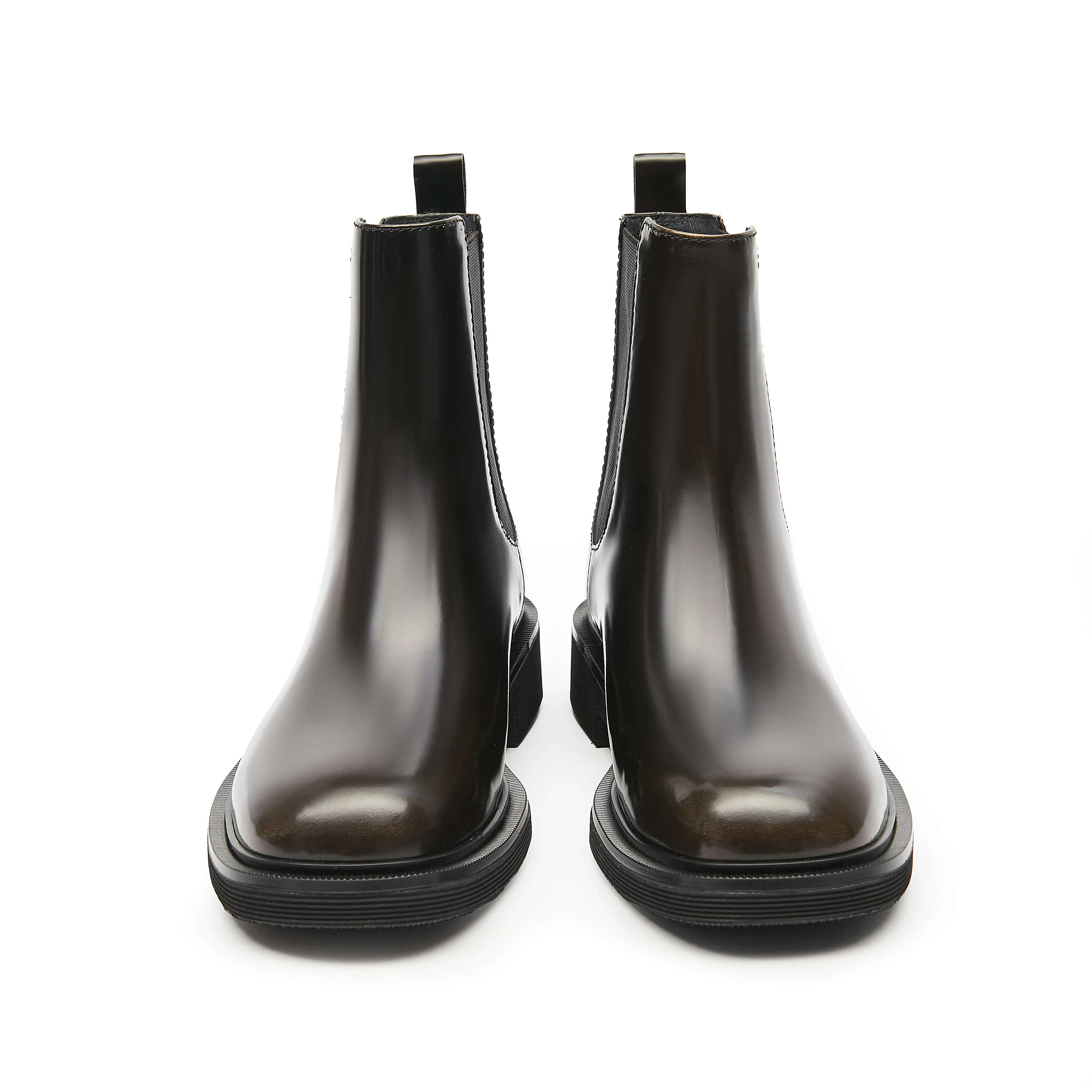 Brown Brushed Boxy Charles Boots - Image 4