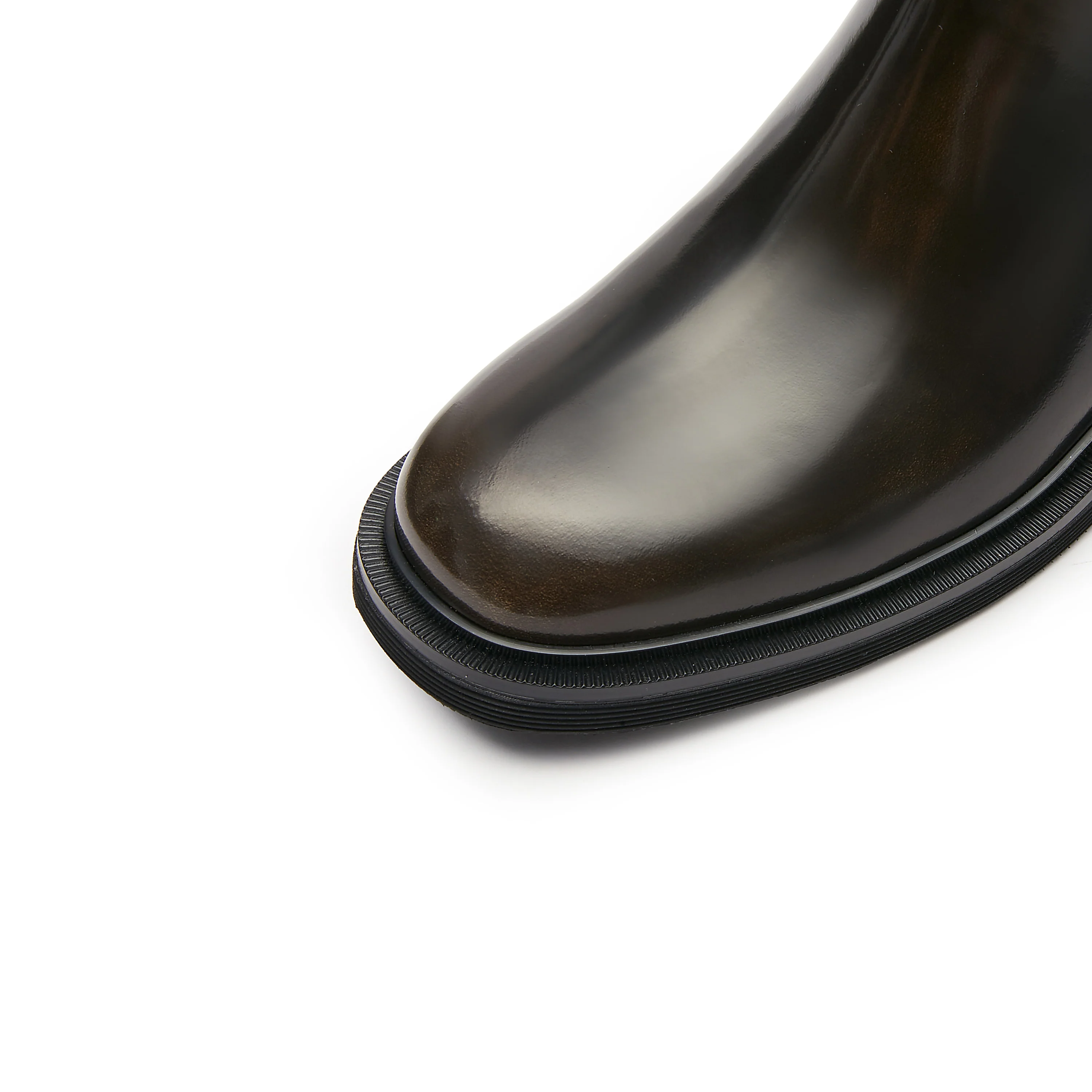 Brown Brushed Boxy Charles Boots - Image 5