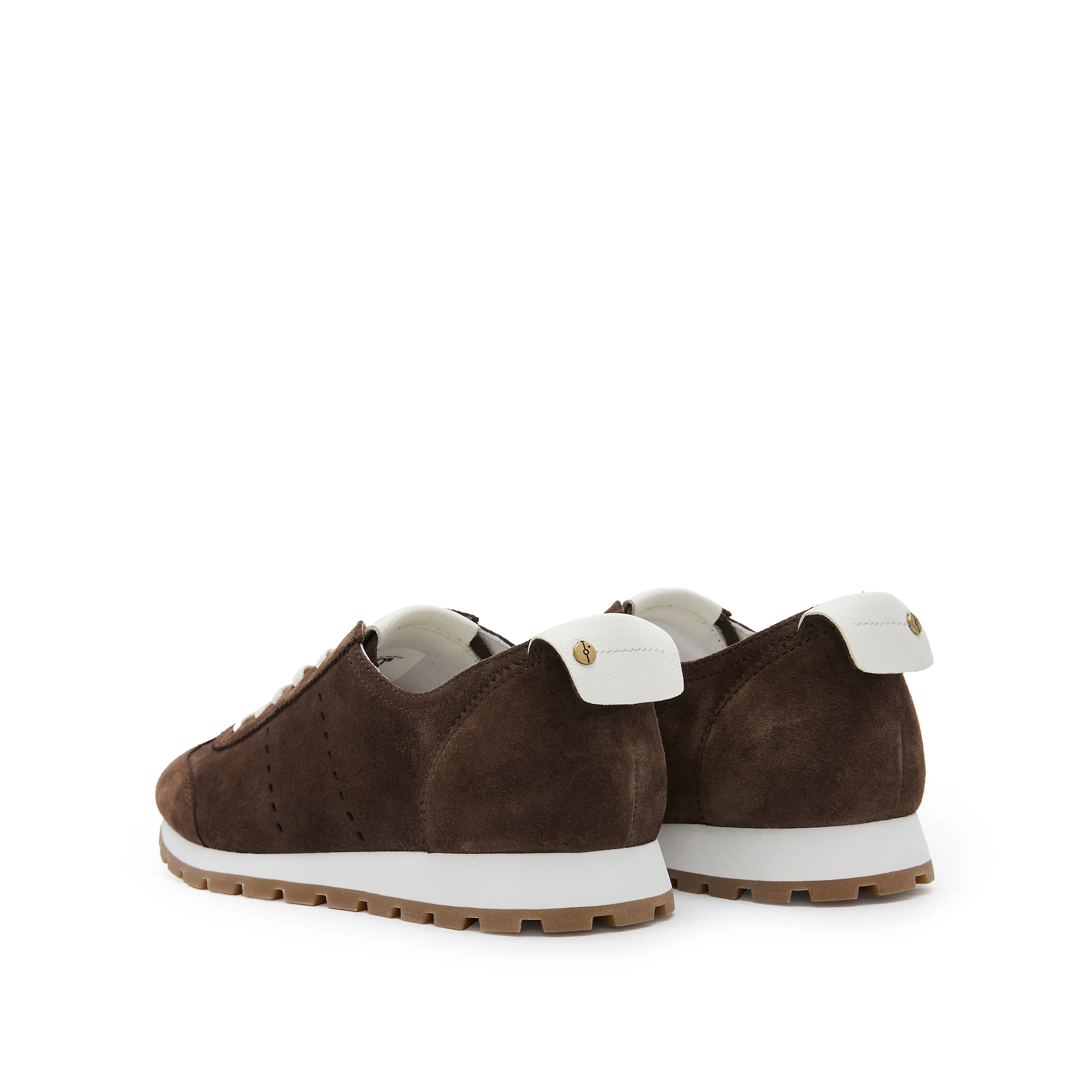 Brown Suede Slim- cut Lace-up Runner - Image 3