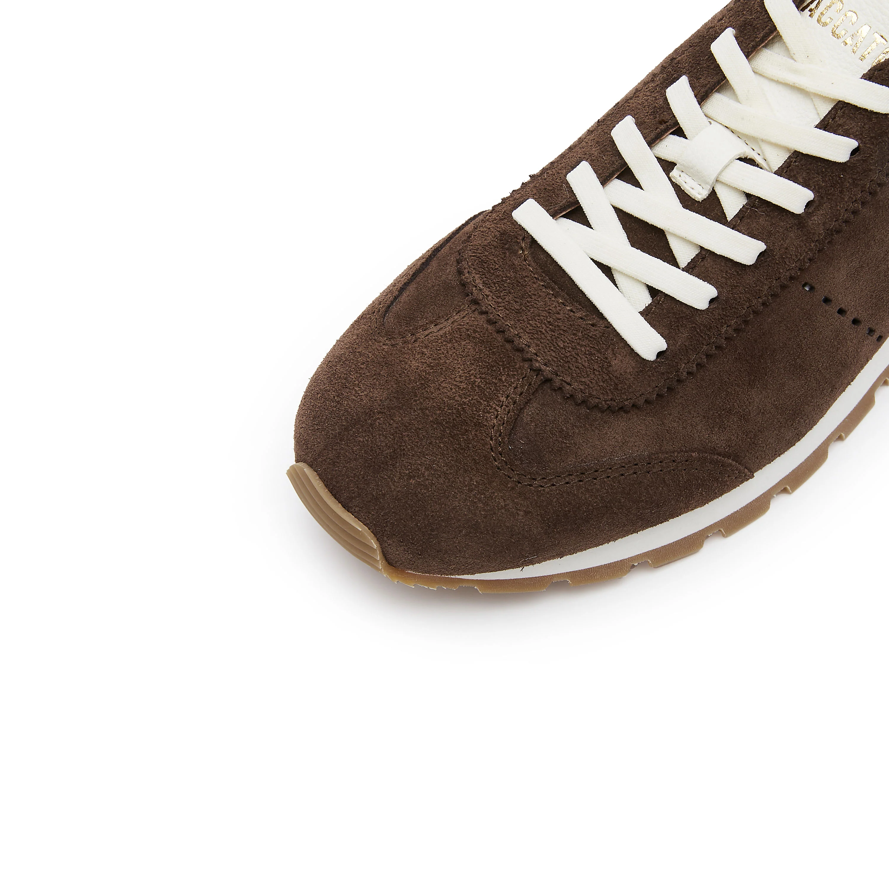Brown Suede Slim- cut Lace-up Runner - Image 5