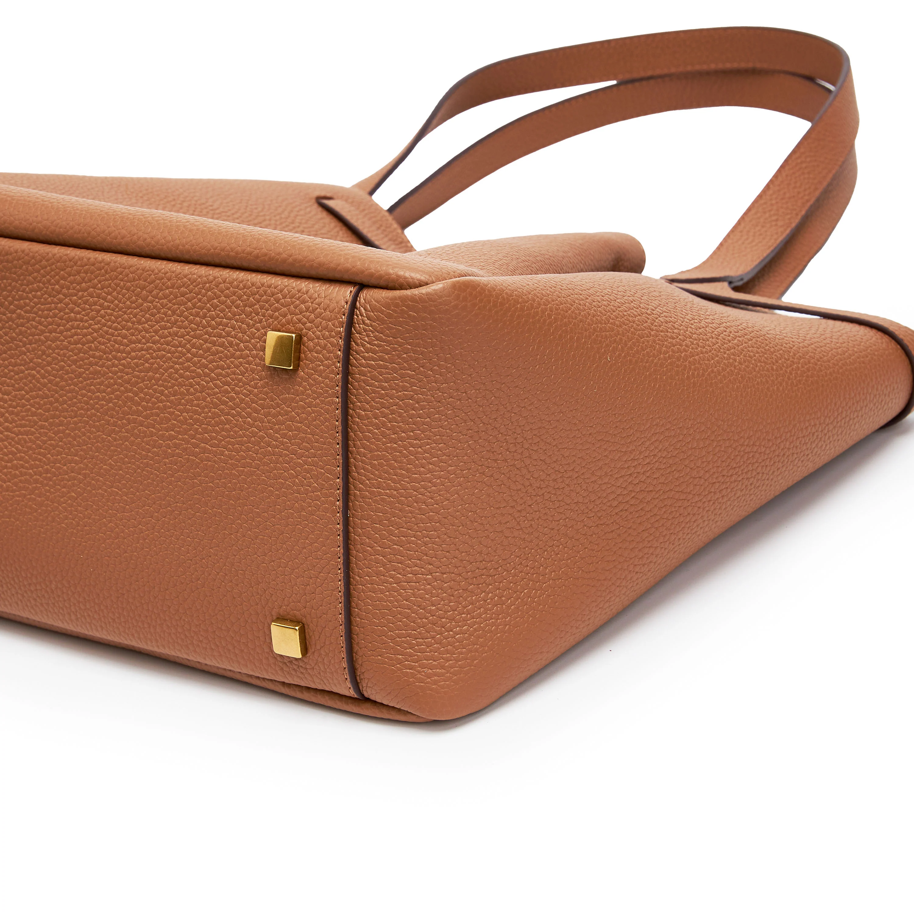 Brown ST Gold Coin Bucket Tote Bags - Image 5