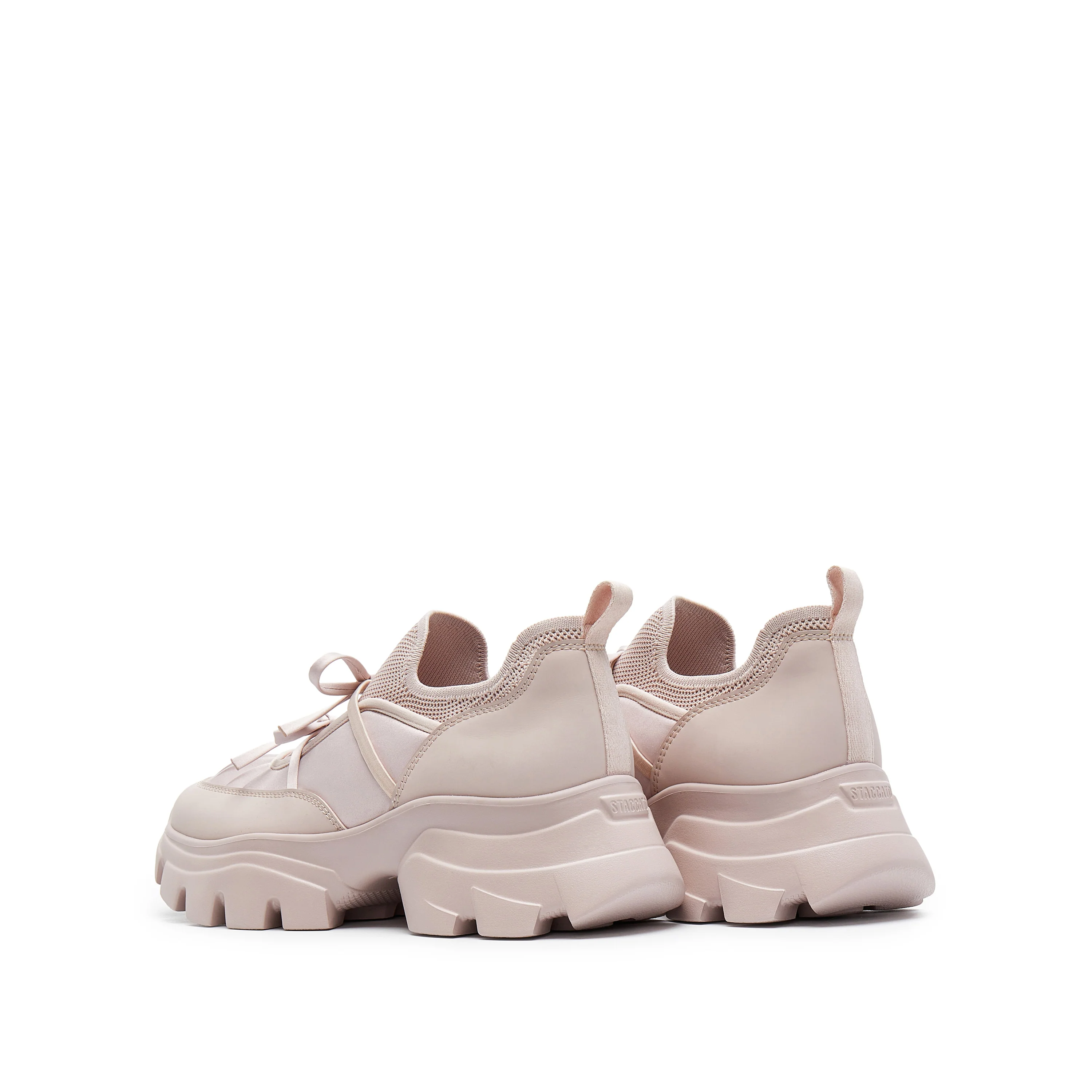 Pastel Bows Satin Chunky Sneakers - Image 3