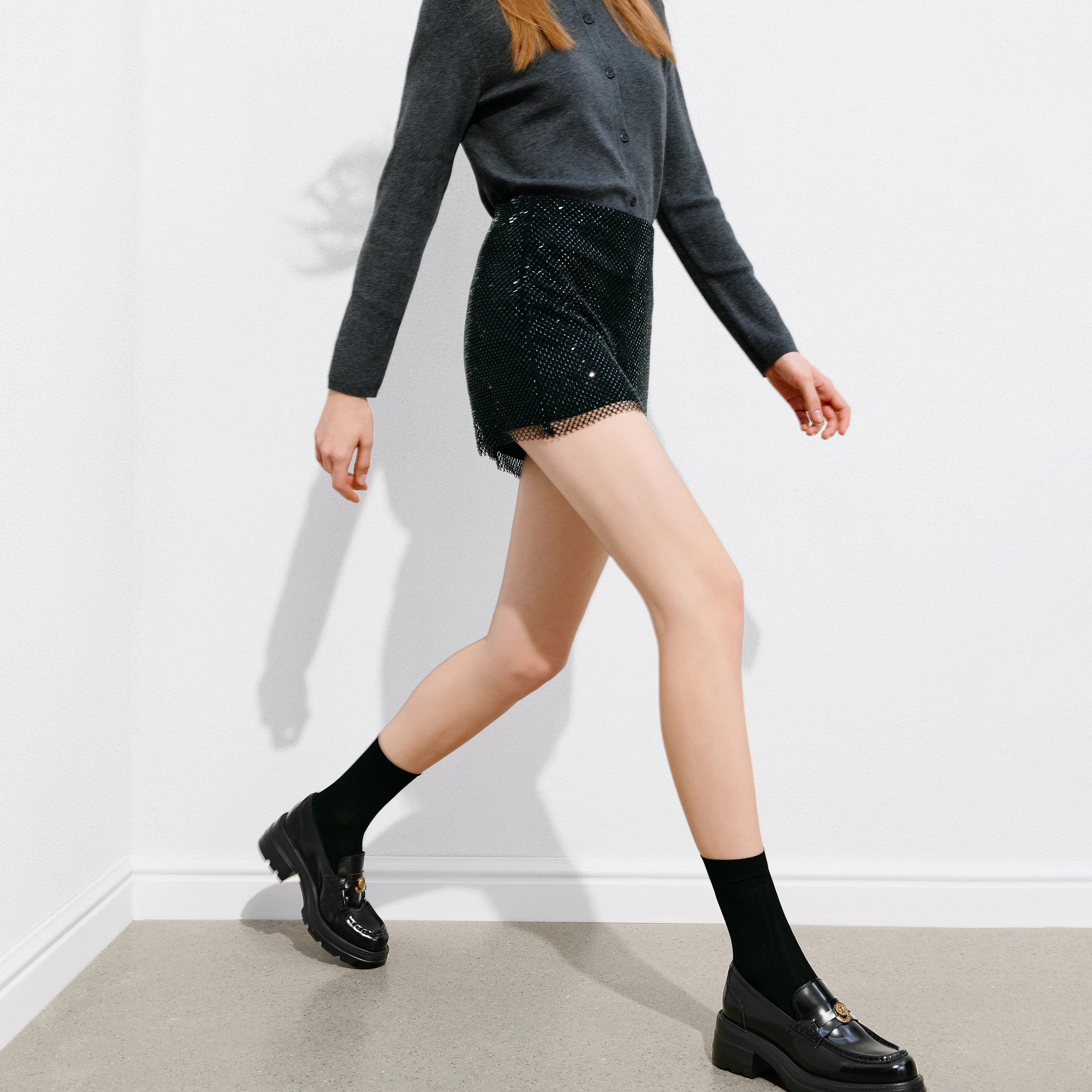 Black ST Lucky Coin Classic Flatform Loafers - Image 14