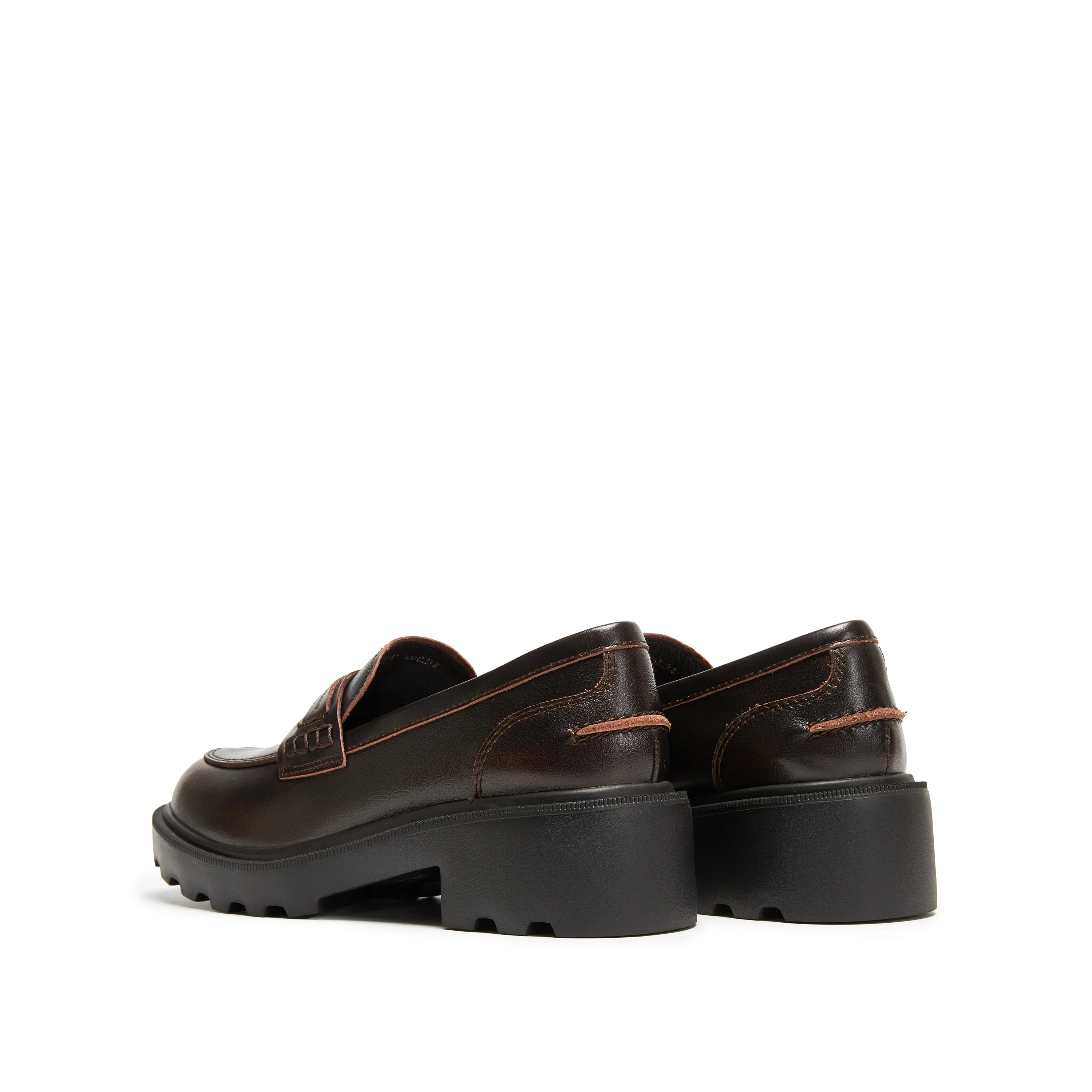 Brown Brushed Lucky Horse Hoof Loafers - Image 3