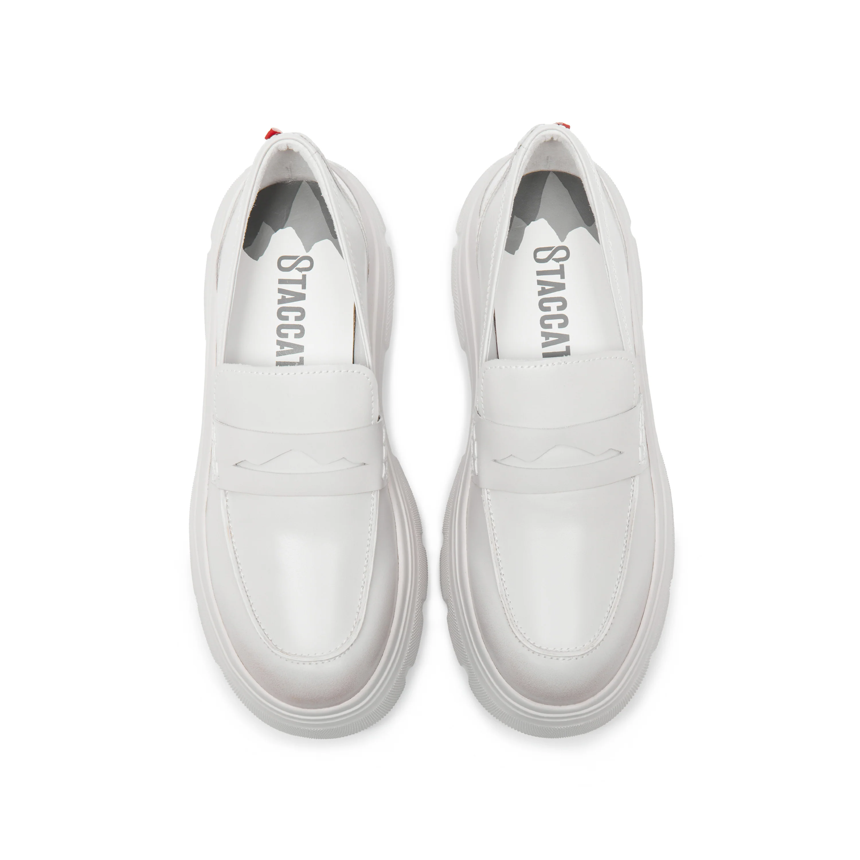 White Brushed  CNY x ST Platform Loafers - Image 4